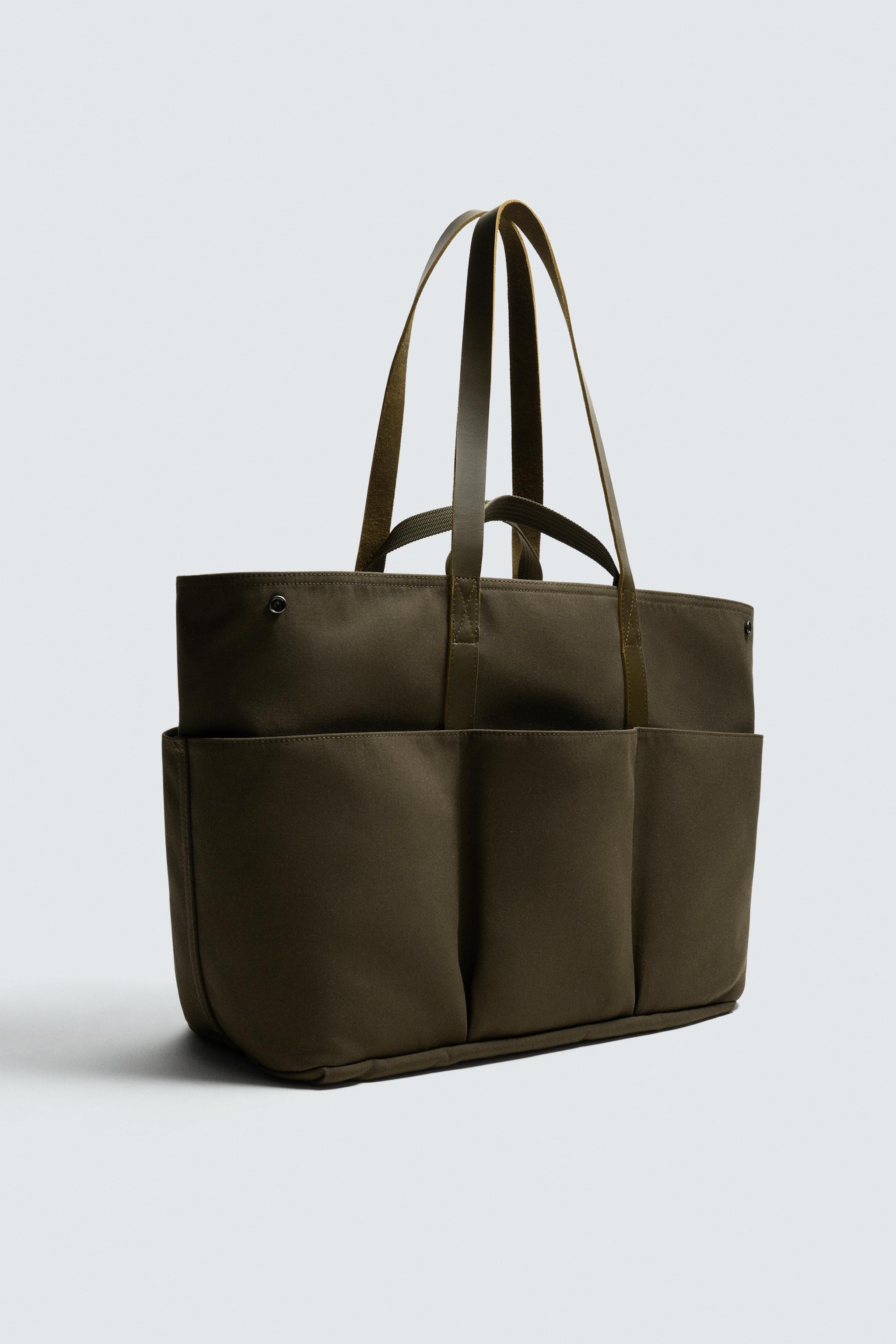 LEATHER DETAIL SHOPPER BAG AARON LEVINE X ZARA
